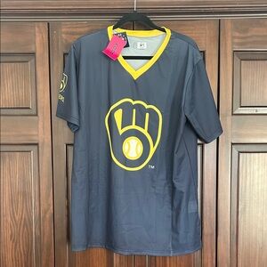 Genuine Merchandise Navy and Yellow Jersey, Size L